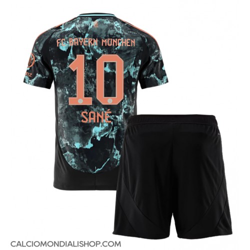 Maglie da calcio Bayern Munich Leroy Sane #10 Seconda Maglia Bambino 2024-25 Manica Corta (+ Pantaloni corti)